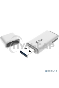 Флешка USB Netac U185 128 Gb <NT03U185N-128G-20WH>, USB 2.0, с колпачком, пластиковая белая