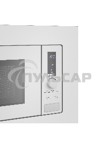 Микроволновая печь встраиваемая Maunfeld JBMO820GW01 белый, 20 л, 1080 Вт, переключатели - сенсор/поворотный механизм