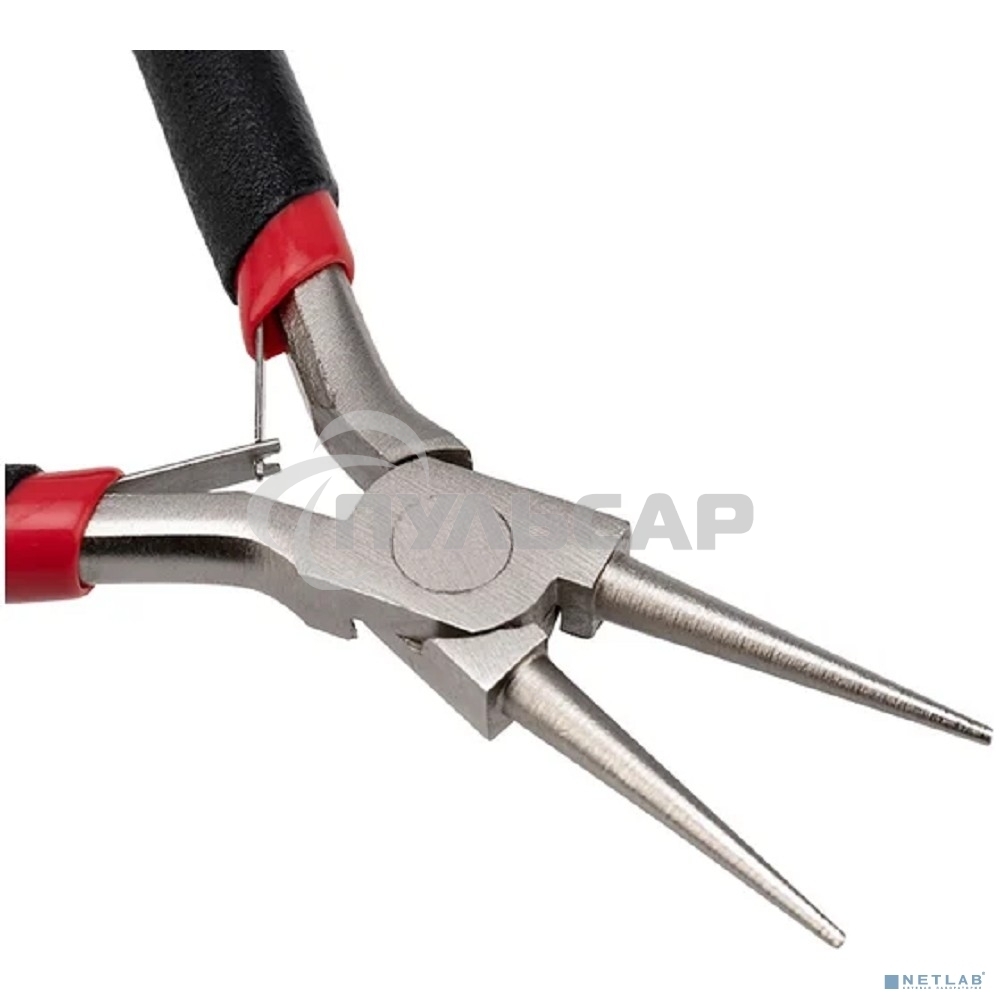 Круглогубцы Rexant Мини 120 мм никелированные, авторазжим, обливные рукоятки