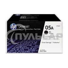 Картридж лазерный комплект HP CE505D черный для LJ P2055/P2035/P2050 (2 упак. х 2300 стр.)