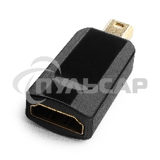 Переходник miniDisplayPort - HDMI, Cablexpert A-mDPM-HDMIF-01, 20M/19F, черный, пакет