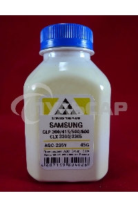 Тонер SAMSUNG CLP 300/315/320/325/360/415/500/510/600/610/660/CLX3300/3305 Yellow, (фл.45г.) AQC фас. Россия
