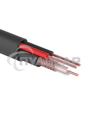 Кабель КВК-П-2 +2x0,75 мм² (Cu/CCA) (96) черный (бухта 200 м) PROconnect