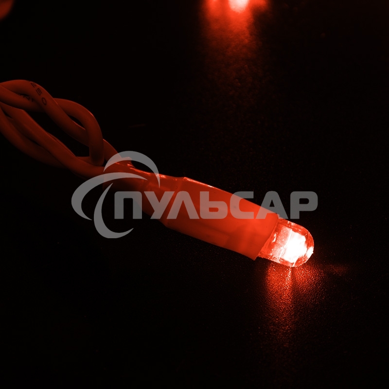 Гирлянда Neon-night Нить 10м, с эффектом мерцания, белый ПВХ, 230В, красный