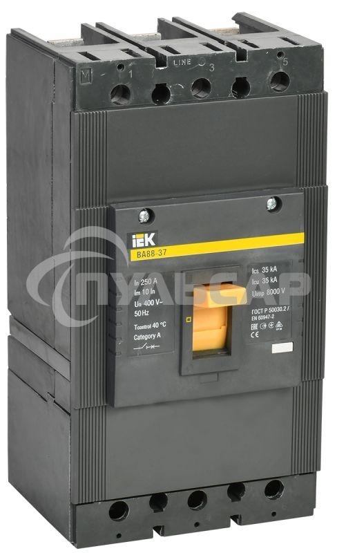 Выключатель автоматический ВА88-37 3Р 250А 35кА SVA40-3-0250 IEK