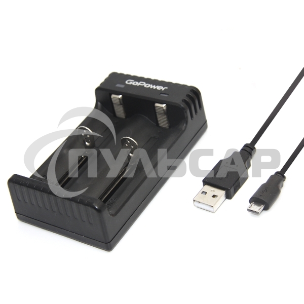 З/У для аккумуляторов GoPower LiCharger 4 Ni-MH/Ni-Cd/Li-ion/IMR 2 слота (1/100)