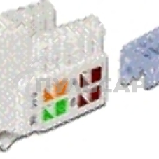 Модуль Keystone RJ45, Cat.5E, UTP, 90 градусов, белый