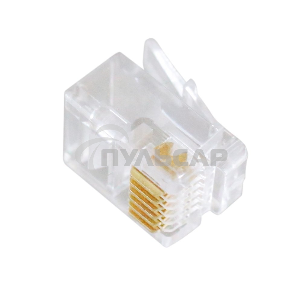 Вилка телефонная Cablexpert MP-6p6c, контакты 3m