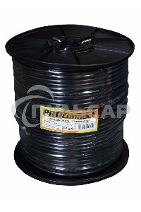 Кабель КВК-П-2 +2x0,75 мм² (Cu/CCA) (96) черный (бухта 200 м) PROconnect