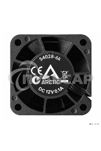 Вентилятор для корпуса Arctic S4028-6K черный, 40 мм, 6000 об/мин, 4 pin