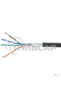 Кабель Cablexpert FPC-5051E-4-CU-OUT, FTP outdoor 4x2x0.51, медный, FLUKE TEST, кат.5e, однож., 305м, катушка, черный