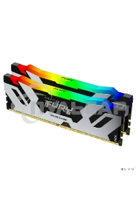 Оперативная память Kingston Fury Renegade, DDR5, 96Gb (2x48Gb), 6000MHz, CL32, DIMM, с радиаторами, cеребристый/черный