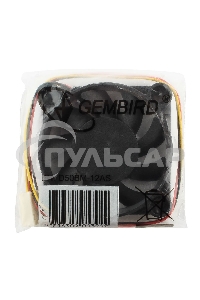 Вентилятор для корпуса Gembird D50BM-12AS-R черный, 50 мм, 5000 об/мин, 25 дБ, 3 pin