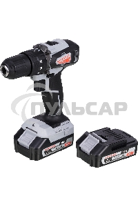 Дрель-шуруповерт ИНТЕРСКОЛ ДАУ-13/18ВК, Аккумуляторный, 18В, 2 АКБ, Ударный, Кейс