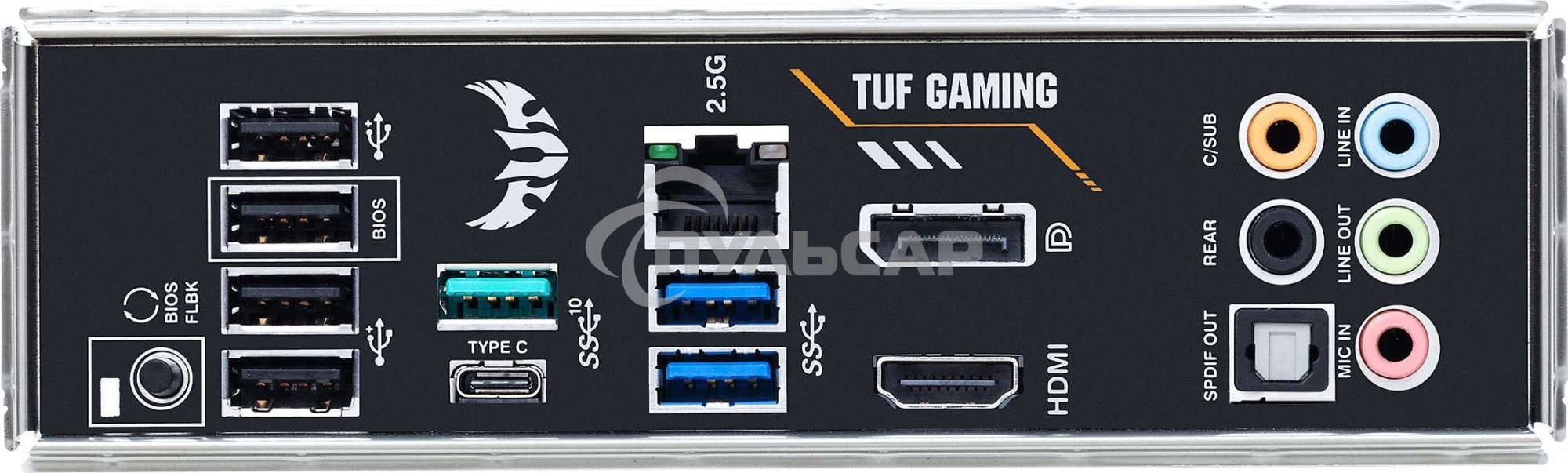 Материнская плата ASUS TUF GAMING B550-PRO, AM4, AMD B550, 4xDDR4, 6xSATA, 2xM.2, 1xPCIe 4.0 x16, 1xPCIe 3.0 x16, 3xPCIe x1, 1xHDMI, 1xDP, 1x 2.5Gb LAN, 4xUSB 2.0, 2xUSB 3.2 Gen 1, 1xUSB 3.2 Gen 2, 1xUSB-C 3.2 Gen 2, 5x3.5 мм, 7.1, ATX