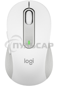 Мышь беспроводная Logitech Signature M650 белый, 4000 dpi, радиоканал, Bluetooth, USB, кнопки - 5