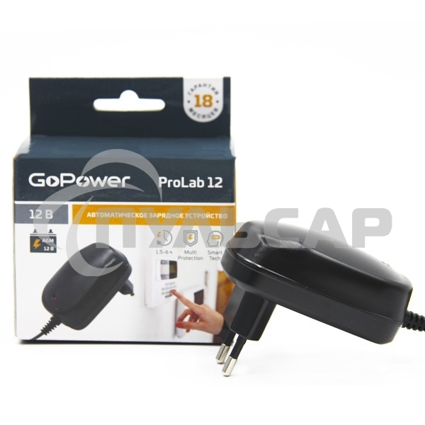 З/У для свинцово-кислотных аккумуляторов 12V GoPower ProLab 12 1.0A (1/100)
