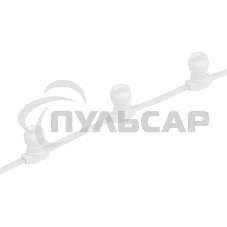 Шина в виде ленты Neon-night Belt-Light 2 жилы шаг 20 см, 500 патронов, Е27, белый провод, влагостойкая IP65