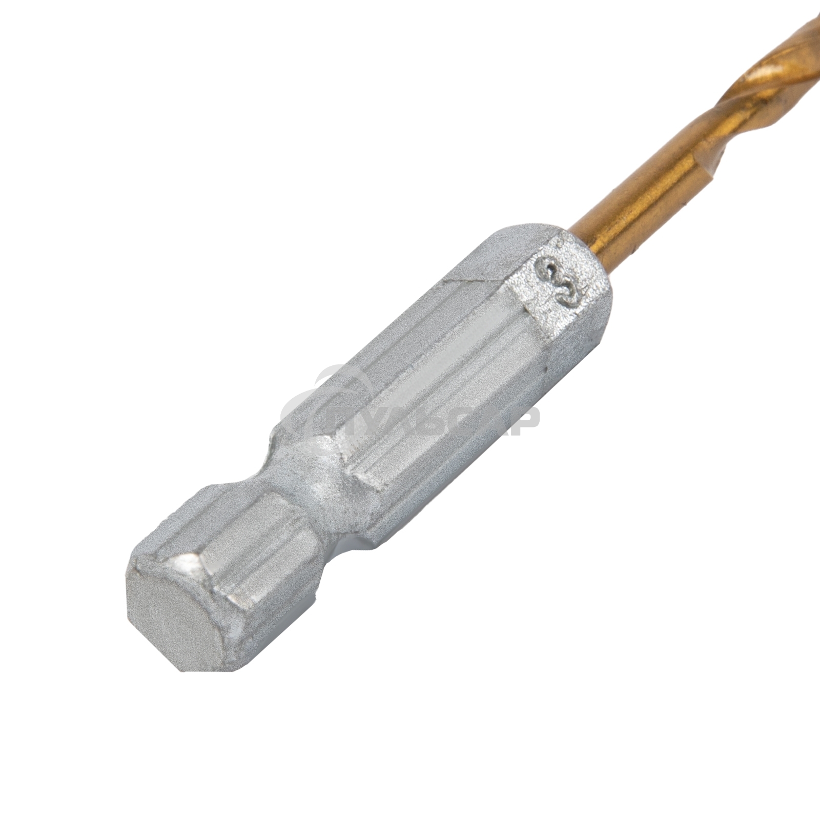 Сверло по металлу Matrix, 3 мм, HSS, нитридтитановое покрытие, 6-гранный хвостовик