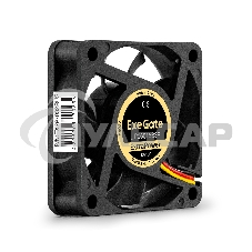 Вентилятор для корпуса ExeGate ExtraPower EP06015B3P черный, 60 мм, 5000 об/мин, 34 дБ, 3 pin