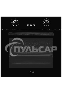 Встраиваемый электрический духовой шкаф MONSHER MOE 6092 Noir, 9 режимов: Традиционный нагрев, Макси-Гриль, Макси-Гриль с конвекцией, Нижний нагрев, Разморозка, Традиционный нагрев с конвекцией, Режим подсветка, Конвекция, Режим пицца, утапливаемые поворо