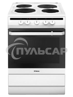 Плита электрическая Hansa FCEW63010 белый, конфорок 4 шт, духовка 69 л, 60 см x 85 см x 60 см