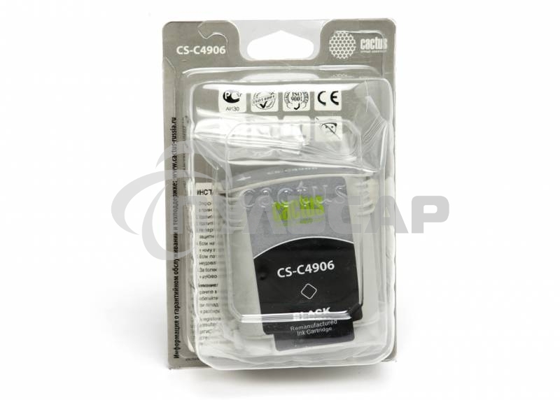 Картридж струйный Cactus CS-C4906 №940 черный (72 ml) для HP OfficeJet PRO 8000/8500