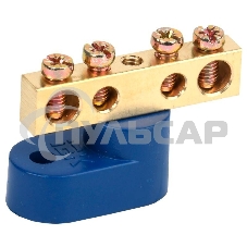 Шина нулевая ШНИ-6х9-4-У1-С на одном угловом изоляторе ИЭК YNN10-69-4C1-K07 Шина нулевая ШНИ-6х9-4-У1-С на одном угловом изоляторе ИЭК YNN10-69-4C1-K07