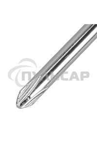 Отвертка SPARTA 13211 ph1х75мм углеродистая сталь черная пластиковая рукоятка