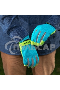 Перчатки садовые на липучке, силиконовое нанесение, размер 7, Luxe Palisad