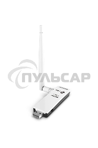 Адаптер TP-Link SOHO TL-WN722N 150Mbps High Gain Wireless N USB Adapter with Cradle, 1T1R, 2.4GHz, 802.11n/g/b, 1 detachable antenna