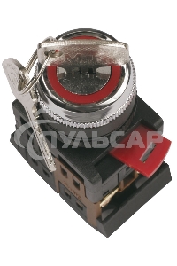 Переключатель AKS22 с ключ. 1-0. 1з+1р ИЭК BSW10-AKS-2-K02