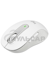 Мышь беспроводная Logitech Signature M650 белый, 4000 dpi, радиоканал, Bluetooth, USB, кнопки - 5