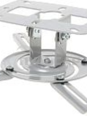 Универсальное потолочное крепление Wize WP-S высота крепления 8 см макс. расстояние между крепежными отв. 260 мм, наклон +/-15°, вращение 360°, до 8 кг, серебрист., рознич. упаковка