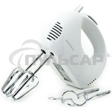 Миксер SUPRA MXS-527 500 Вт.Режим Турбо. 5 скоростей. Две насадки: для взбивания яиц и крема и для замеса тяжелого теста. белый.