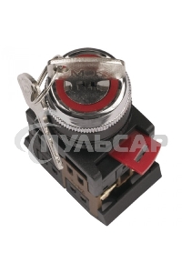 Переключатель AKS22 с ключ. 1-0. 1з+1р ИЭК BSW10-AKS-2-K02