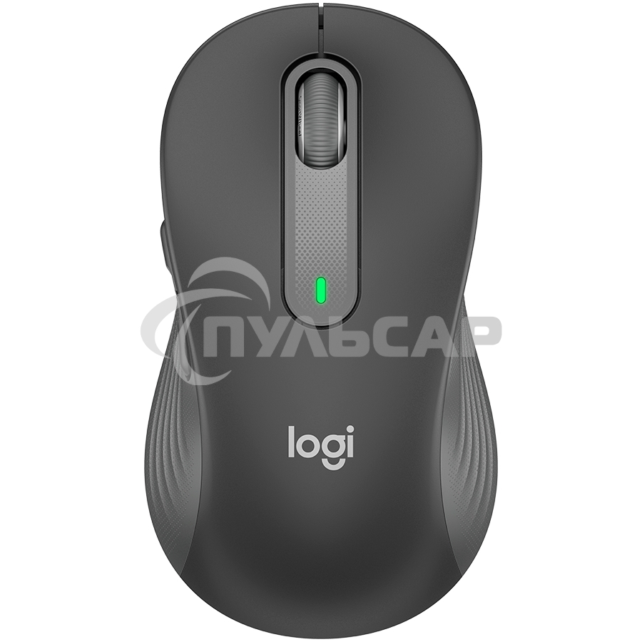 Мышь беспроводная Logitech Signature M650 L черный, 4000 dpi, радиоканал, Bluetooth, USB, кнопки - 5