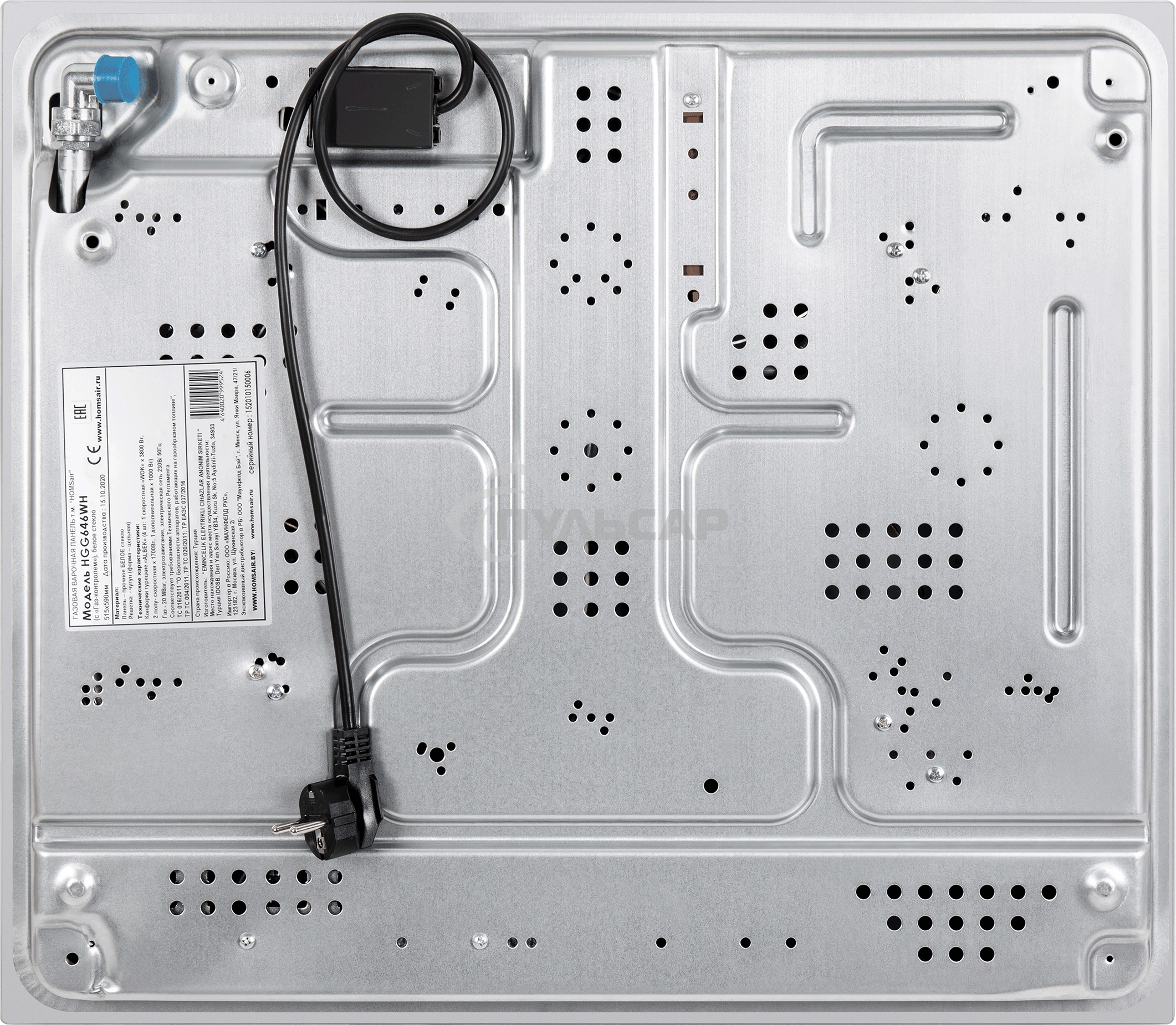 Газовая варочная панель HOMSair HGG646WH