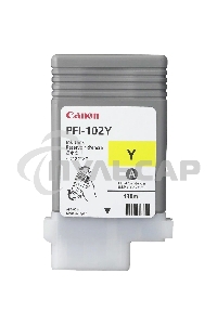 Картридж струйный Canon PFI-102Y (0898B001) желтый, 130 мл., для imagePROGRAF iPF605, iPF610., iPF650, iPF655, iPF710, iPF750, iPF755, LP17, iPF510