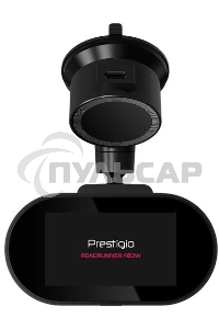 Видеорегистратор Prestigio RoadRunner 480W, 3.0'' IPS (854x480) touch screen display, UHD 4K 3840x2160@30fps, Mstar SSC8629Q, 8 MP CMOS Sony Starvis IMX415 image sensor, 8 MP camera, 140° Viewing Angle, Wi-Fi, USB Type-C, Supercapacitor, Night Vision, Mot