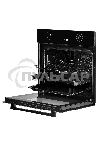 Встраиваемый электрический духовой шкаф MONSHER MOE 6092 Noir, 9 режимов: Традиционный нагрев, Макси-Гриль, Макси-Гриль с конвекцией, Нижний нагрев, Разморозка, Традиционный нагрев с конвекцией, Режим подсветка, Конвекция, Режим пицца, утапливаемые поворо