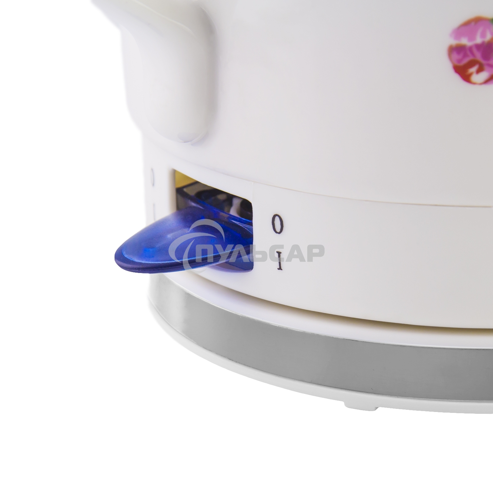 Чайник электрический Galaxy Line GL 0503, белый, керамический корпус, 1400 Вт, 1,4 л, индикатор работы, указатель максимального уровня воды