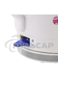 Чайник электрический Galaxy Line GL 0503, белый, керамический корпус, 1400 Вт, 1,4 л, индикатор работы, указатель максимального уровня воды