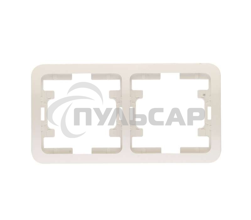 Рамка 2-м Mimoza горизонт. белый  Makel 22012