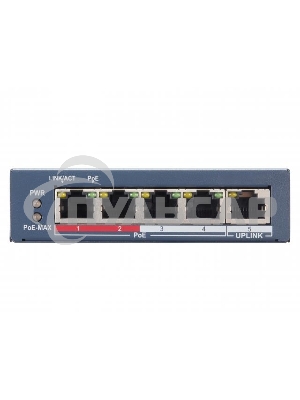 Коммутатор HiWatch SWT-1105P 4x100Mb 1G управляемый