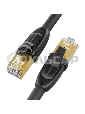 Патч-корд GCR PROF прямой 1.5m, FTP медь кат.6, позолоч. контакты и коннектор, 25 AWG, Deluxe ethernet high speed 10 Gbит/с, RJ45, T568B, GCR-52570