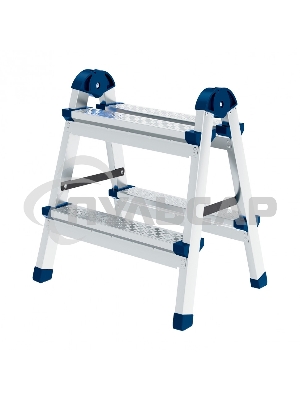 Стремянка Сибртех двухсторонняя 2 ст., сталь профиль, стальные ступени 97982