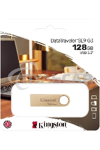 Флешка USB Kingston 128 Gb DataTraveler SE9 DTSE9G3/128 Gb USB 3.0 золотистый