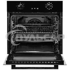 Встраиваемый электрический духовой шкаф MONSHER MOE 6092 Noir, 9 режимов: Традиционный нагрев, Макси-Гриль, Макси-Гриль с конвекцией, Нижний нагрев, Разморозка, Традиционный нагрев с конвекцией, Режим подсветка, Конвекция, Режим пицца, утапливаемые поворо