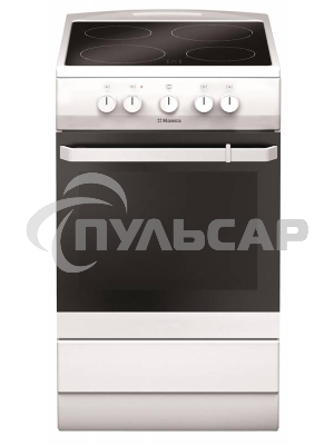 Плита электрическая Hansa FCCW54000 белый, конфорок 4 шт, духовка 68 л, 50 см x 85 см x 60 см